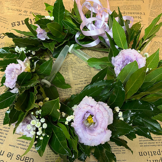 Coroncina lisianthus e nebbiolina